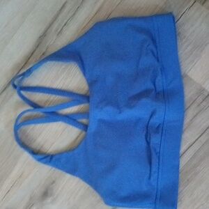 Lululemon blue medium support sports bra size 6/8